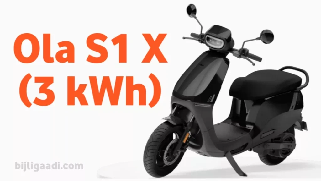 Ola S1 X 3kWh electric scooter in red color under 1 lakh rupees in India